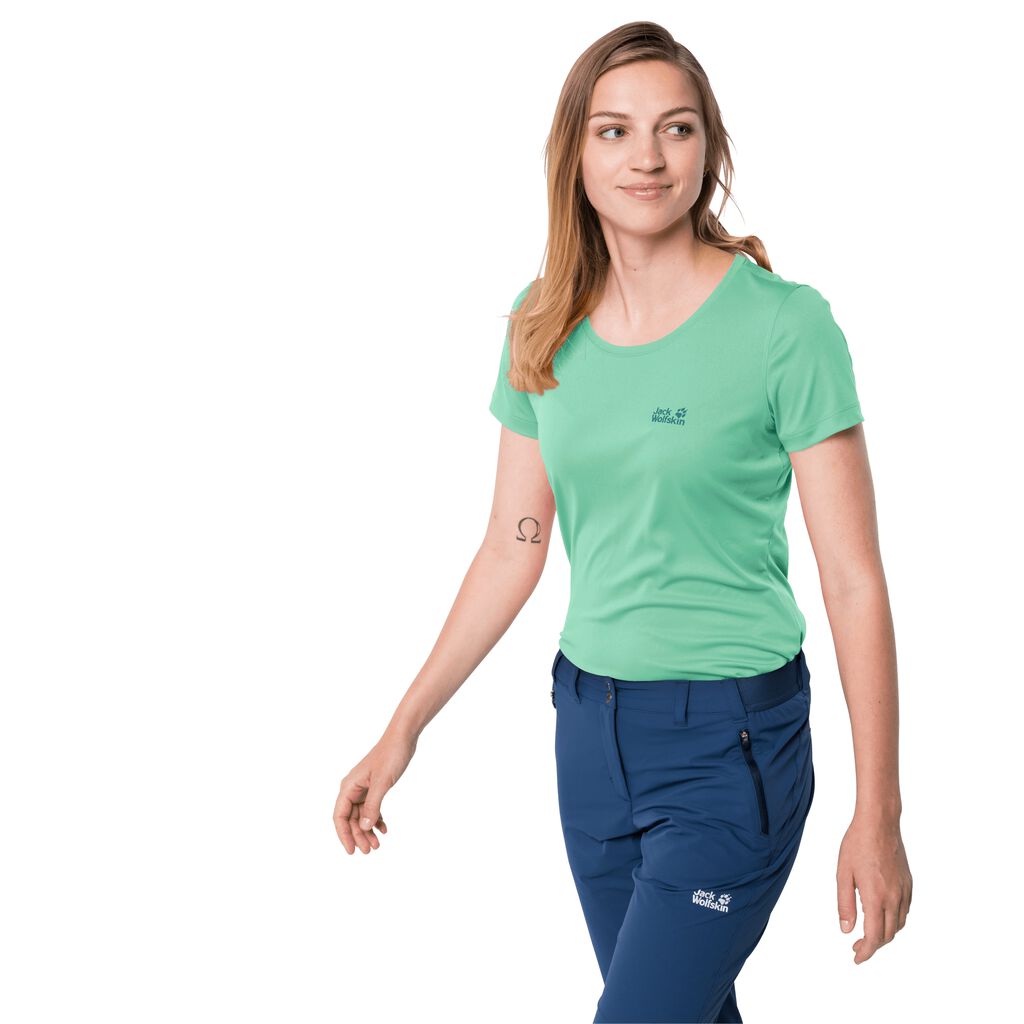 Jack Wolfskin TECH Haut Femme Vert - OIJRWYB-42